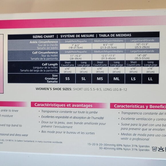 Sigvaris Medical Compression Hosiery / Knee-high / LL / Natural / 783CLLW33 - Picture 5 of 5